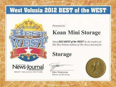 Koan Mini Storage | 499 N Spring Garden Ave, DeLand, FL 32720, USA | Phone: (386) 734-6464