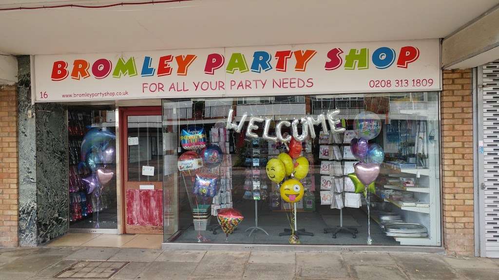 Bromley Party Shop | 16 Letchworth Dr, Bromley BR2 9BE, UK | Phone: 020 8313 1809