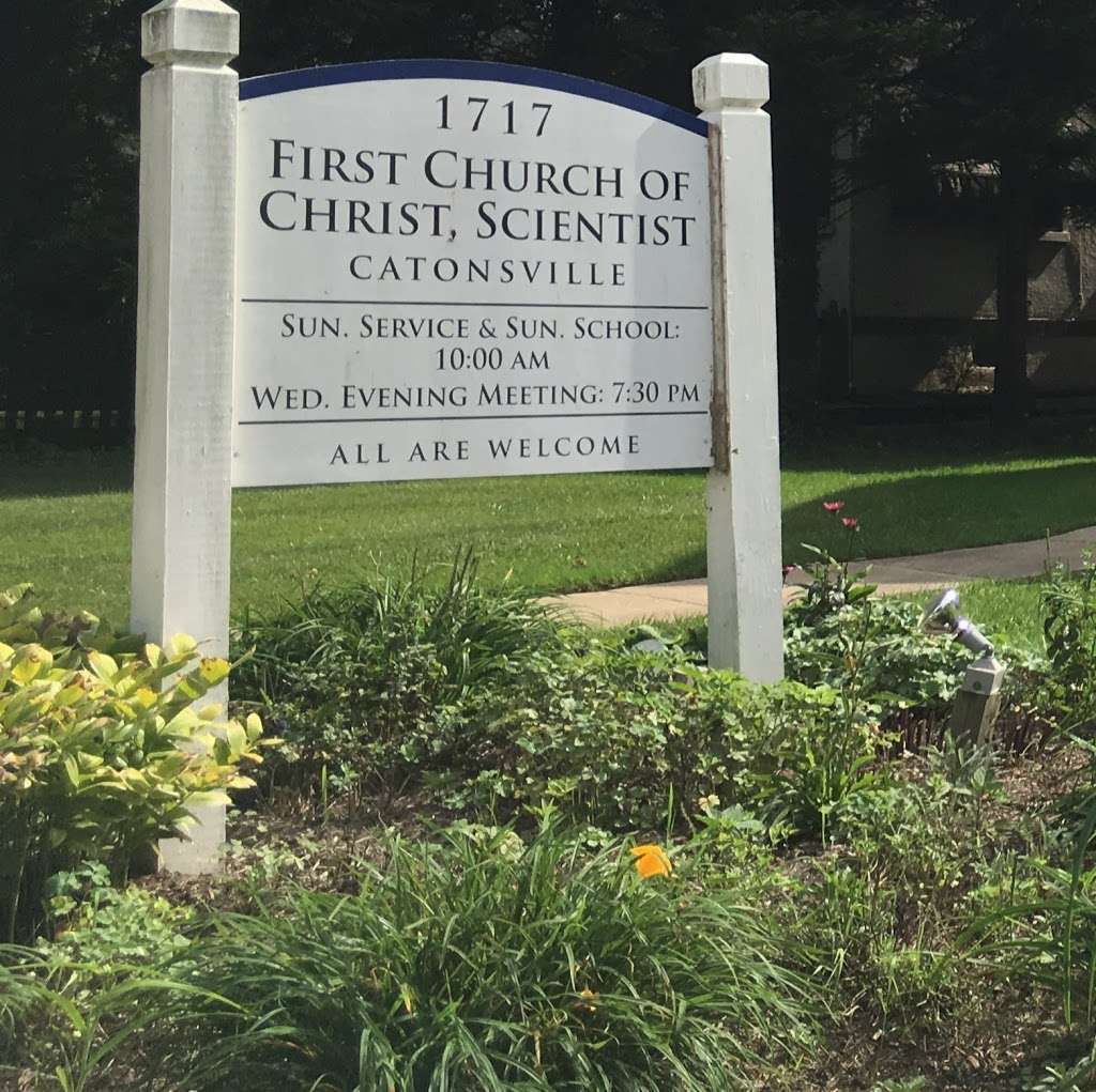 First Church of Christ, Scientist | 1717 Frederick Rd, Catonsville, MD 21228, USA | Phone: (410) 747-2151