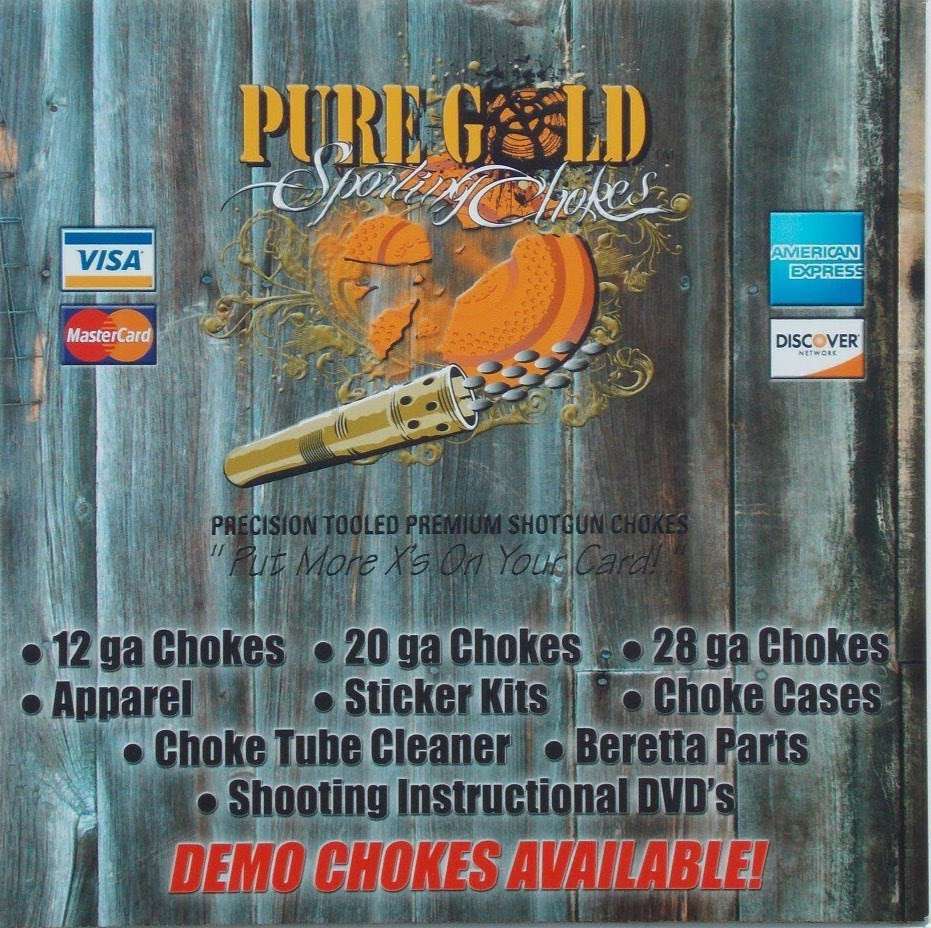 Pure Gold Shotgun Chokes | 2258 Brattonsville Rd, McConnells, SC 29726, USA | Phone: (803) 328-6829