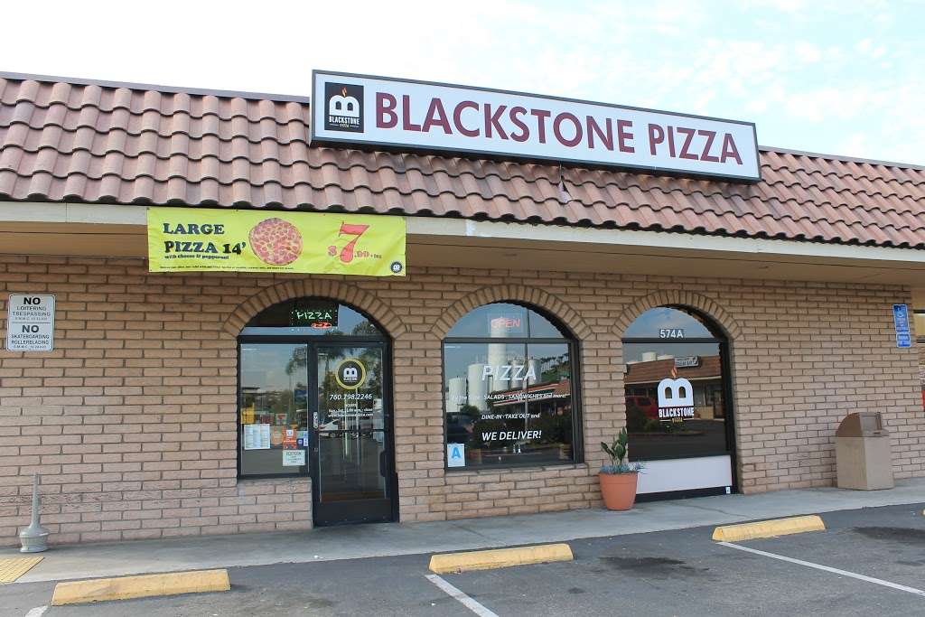 Blackstone Pizza | 574 E Mission Rd, San Marcos, CA 92069 | Phone: (760) 798-2246