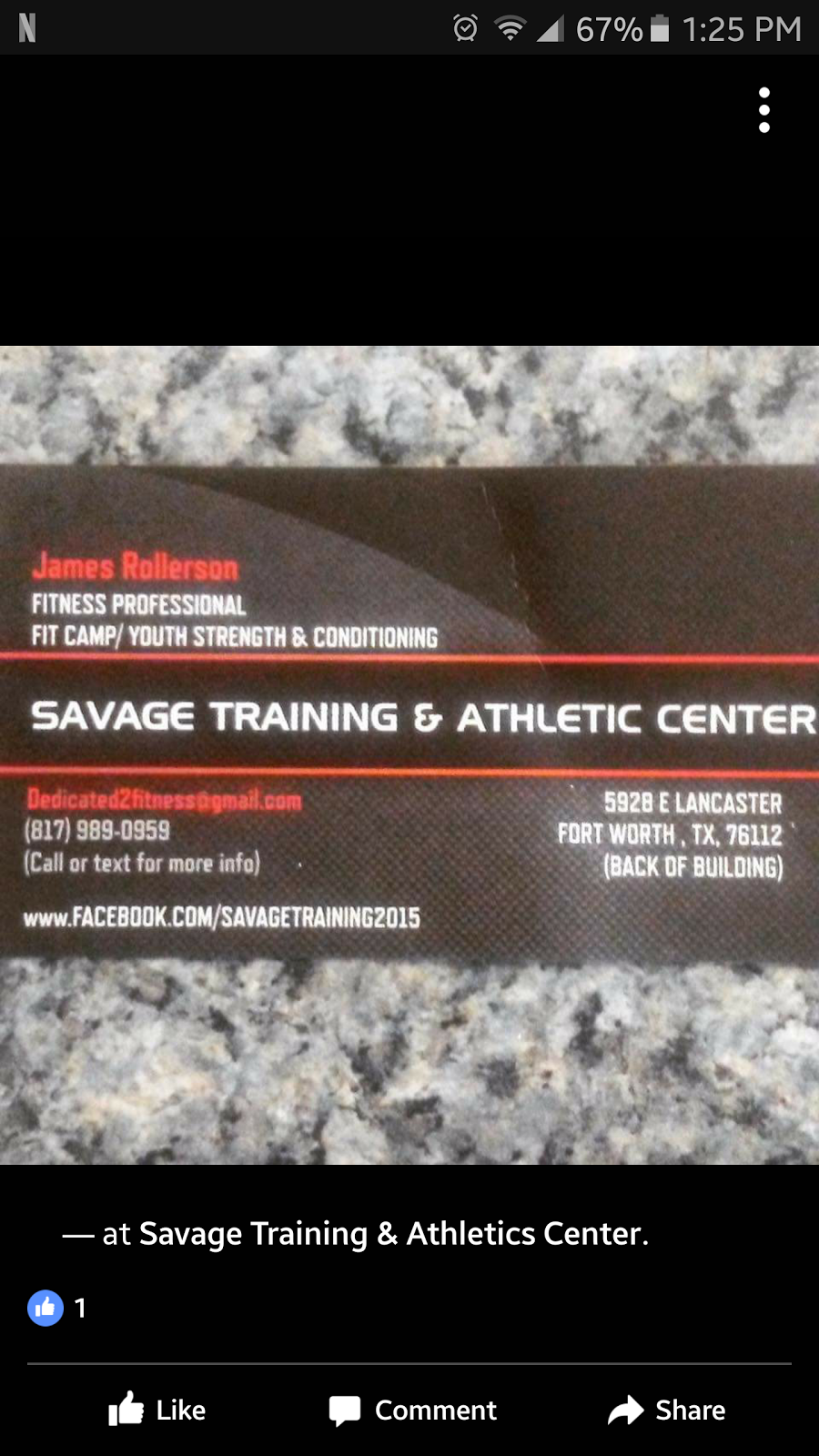 Savage Training and Athletics Center | 5928 E Lancaster Ave, Fort Worth, TX 76112, USA | Phone: (817) 989-0959