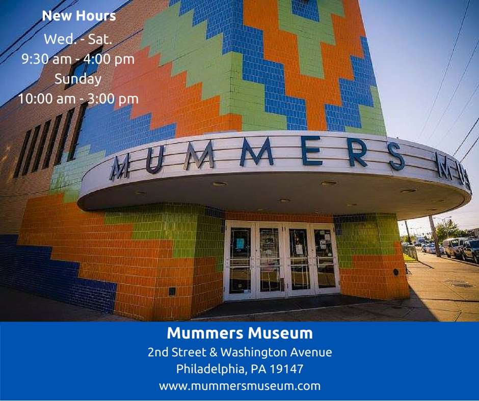 Mummers Museum | 1100 S 2nd St, Philadelphia, PA 19147, USA | Phone: (215) 336-3050