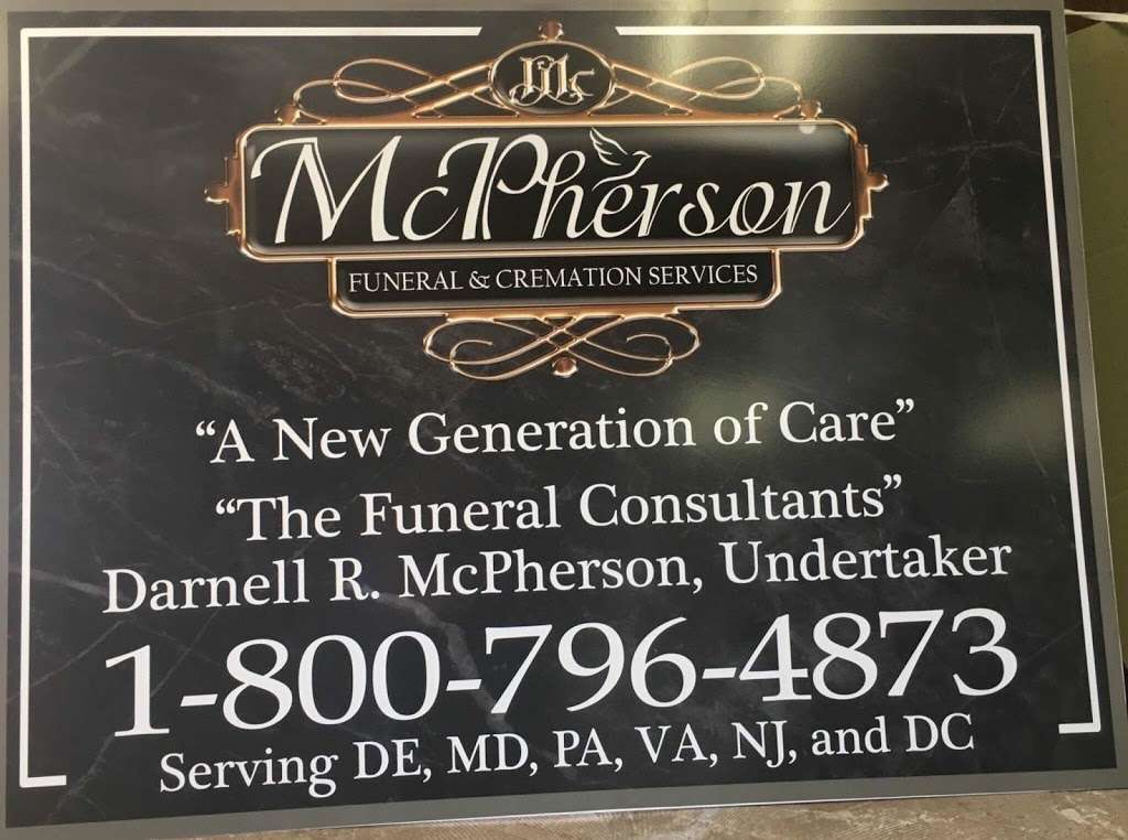 McPherson Funeral Home & Cremation Services Inc. | 51 Sarah Circle Bldg 1, Camden, DE 19934 | Phone: (800) 796-4873