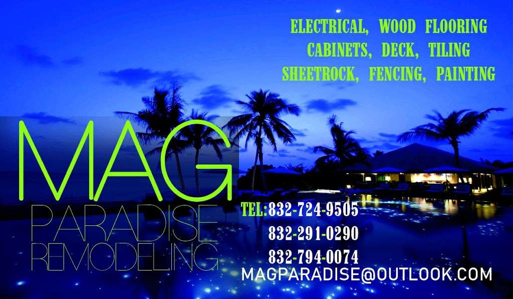 MAG Paradise Remodeling | 8707 Deer Meadow Dr, Houston, TX 77071, USA | Phone: (832) 724-9505