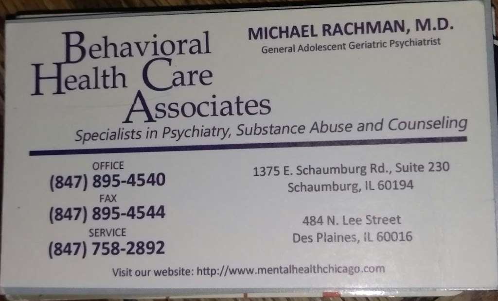 Dr. Michael Rachman | 1375 E Schaumburg Rd, Schaumburg, IL 60194, USA | Phone: (847) 895-4540