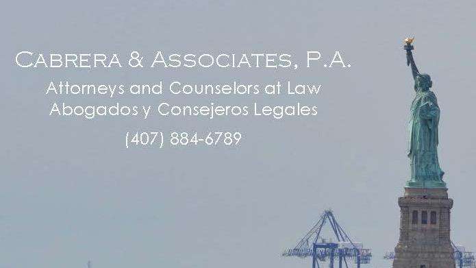 Cabrera & Associates P.A. - Attorneys at Law - Abogados | 2463 E Semoran Blvd, Apopka, FL 32703 | Phone: (407) 884-6789