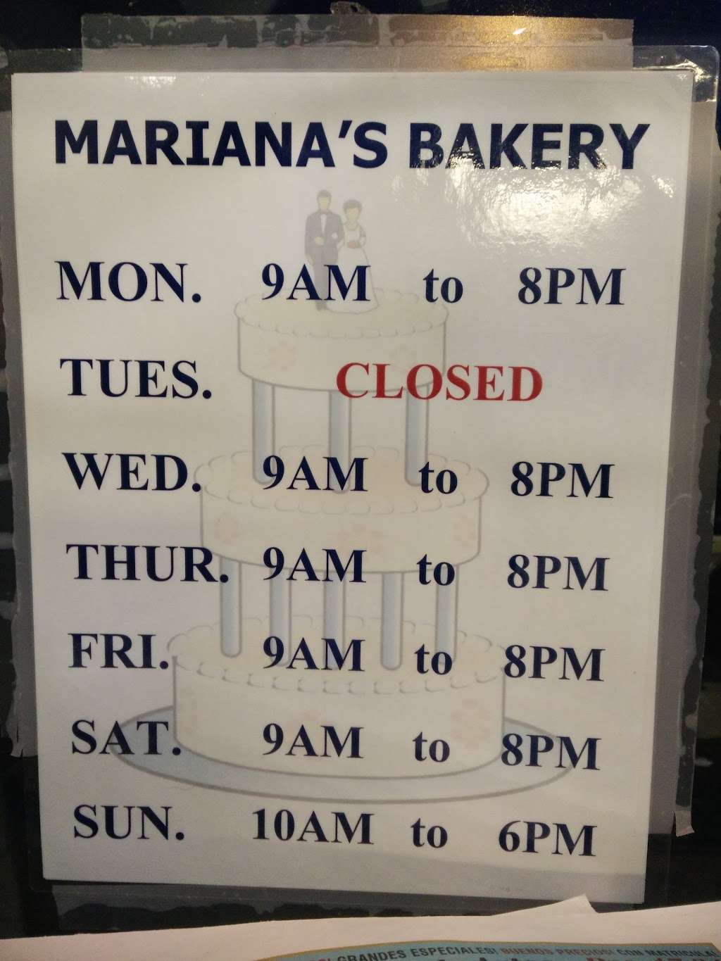 Marianas Bakery | 48 W Dundee Rd, Wheeling, IL 60090 | Phone: (847) 520-3293