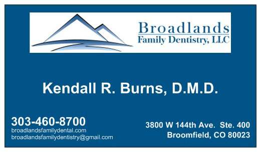 Broadlands Family Dentistry | 3991, 3800 W 144th Ave suite 400, Broomfield, CO 80023, USA | Phone: (303) 460-8700