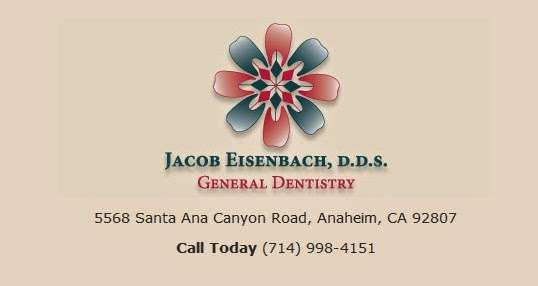 Dr. Jacob Eisenbach, DDS | 5568 E Santa Ana Canyon Rd, Anaheim, CA 92807, USA | Phone: (714) 998-4151