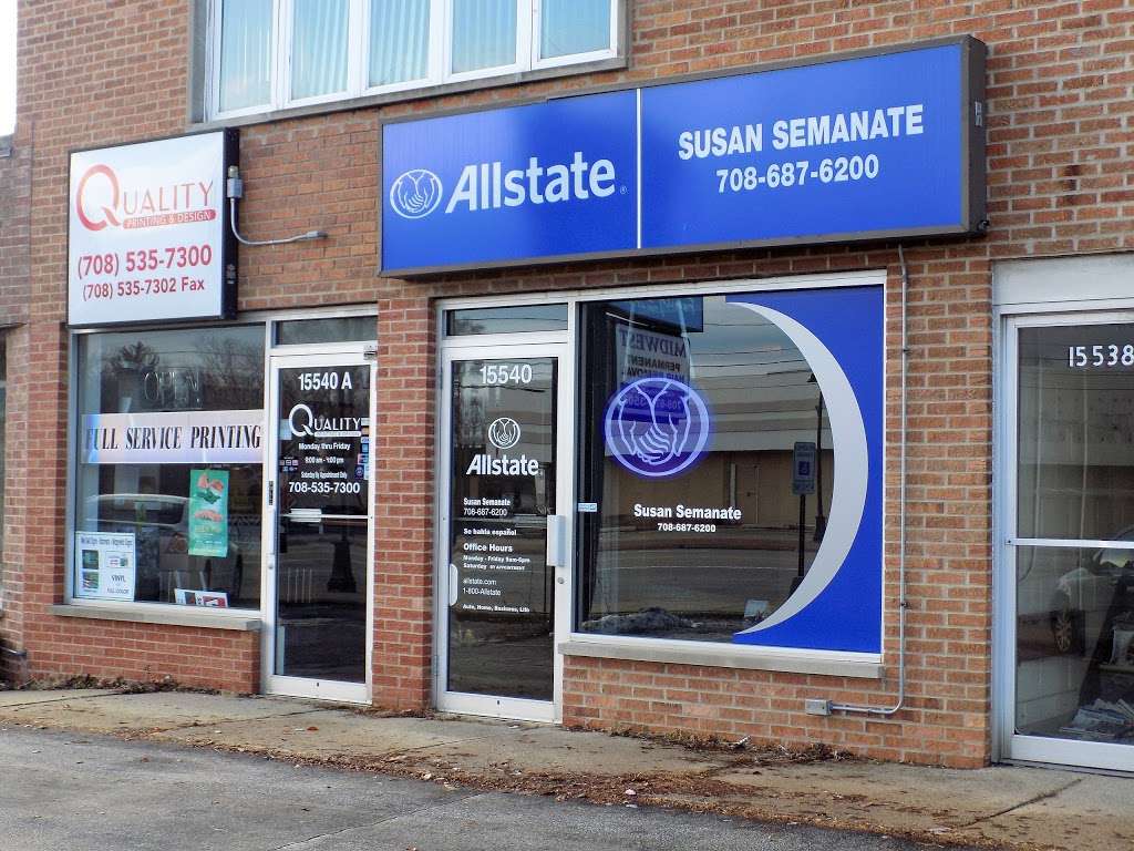 Susan Semanate: Allstate Insurance | 15540 S Cicero Ave Ste B, Oak Forest, IL 60452 | Phone: (708) 687-6200