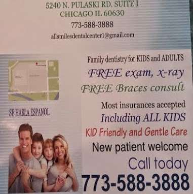 ALL SMILES DENTAL CENTER | 5240 N Pulaski Rd i, Chicago, IL 60630 | Phone: (773) 588-3888