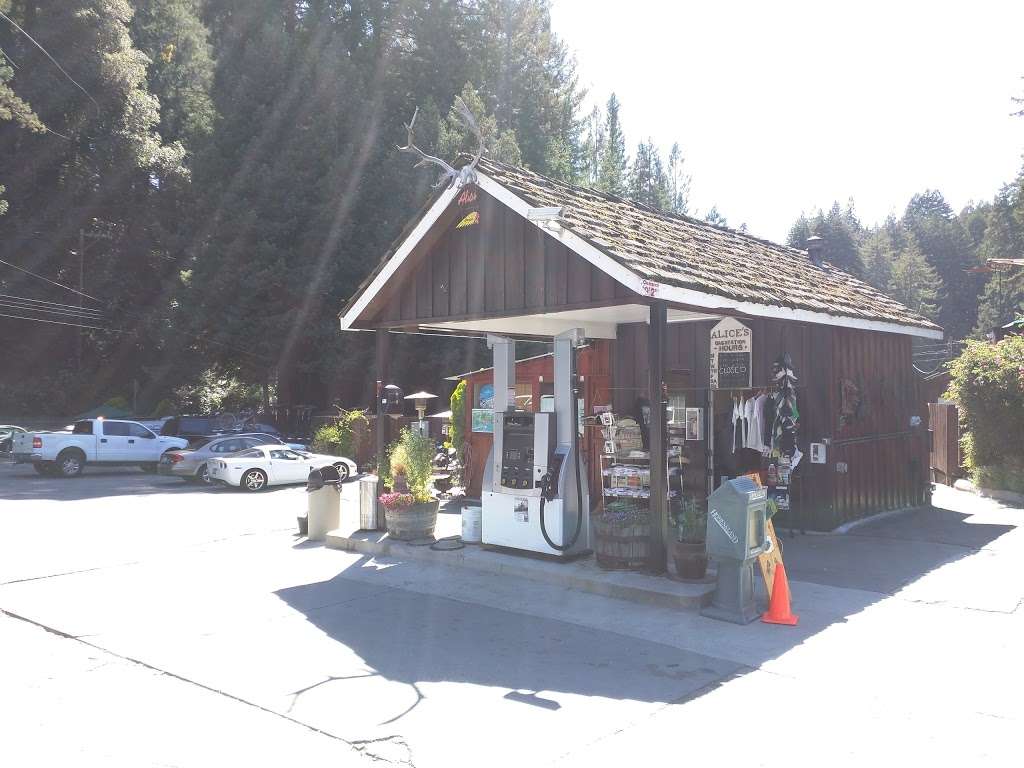 Alices Gas Station | 17286 Skyline Blvd, Redwood City, CA 94062, USA | Phone: (650) 851-3111