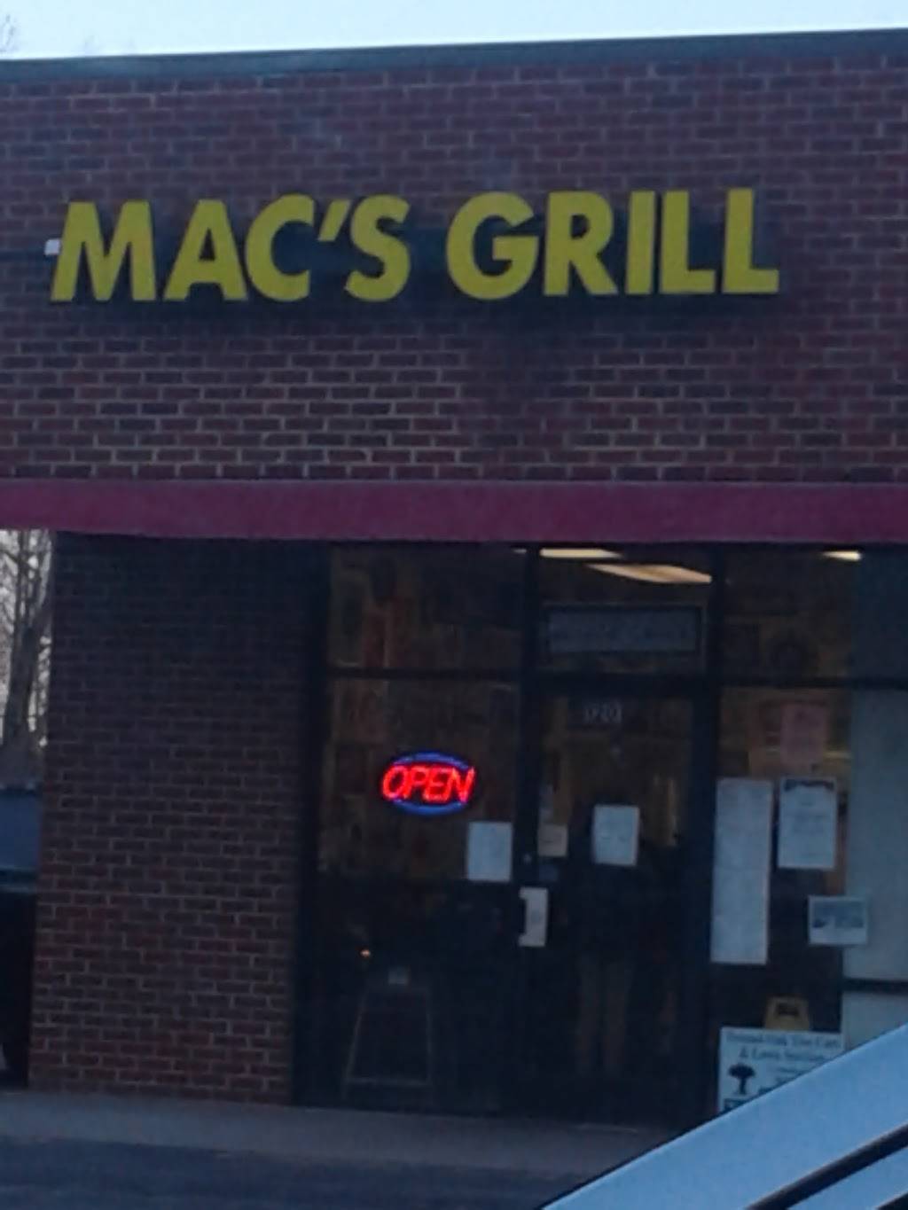 Macs Grill | 1201 Shelby Hwy, Cherryville, NC 28021, USA | Phone: (704) 445-1006