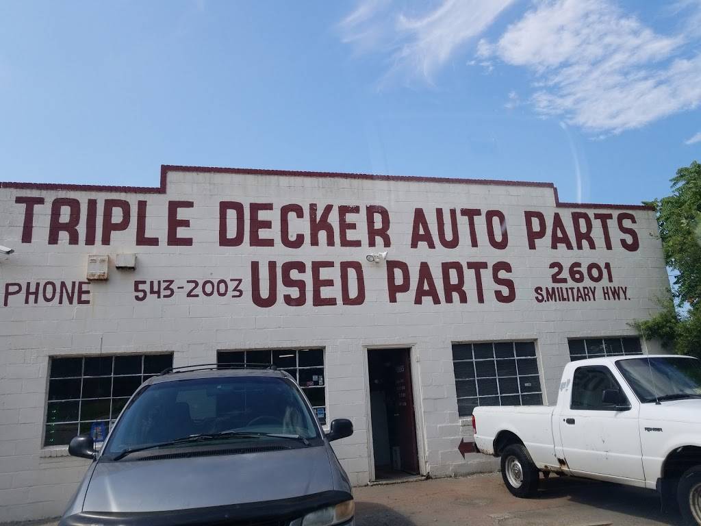 Triple Decker Auto Parts | 2601 S Military Hwy, Chesapeake, VA 23324, USA | Phone: (757) 543-2003