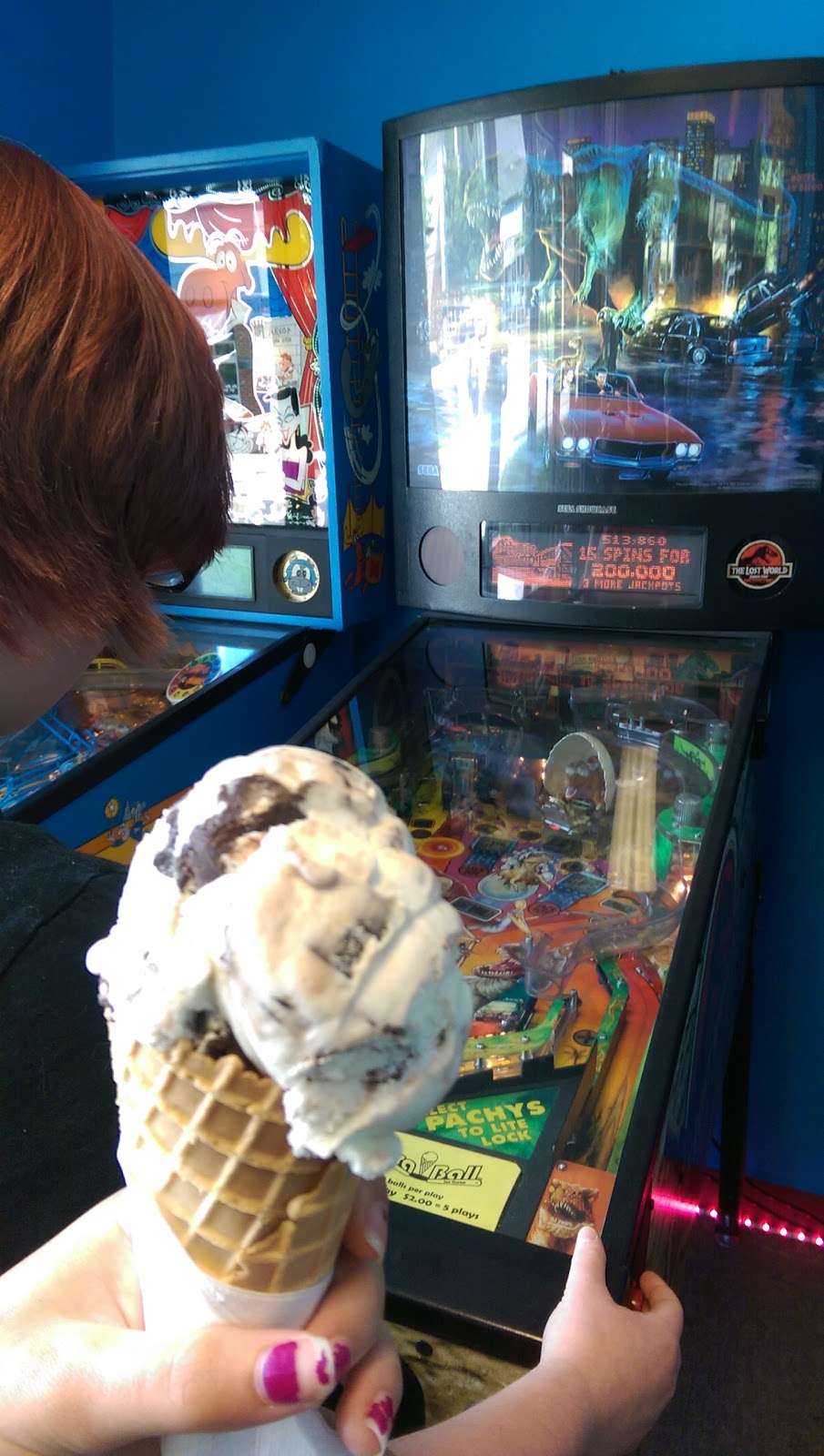 X-tra Ball Ice Cream & Pinball | 2914 Mt Holly-Huntersville Rd, Charlotte, NC 28214, USA | Phone: (704) 909-7168