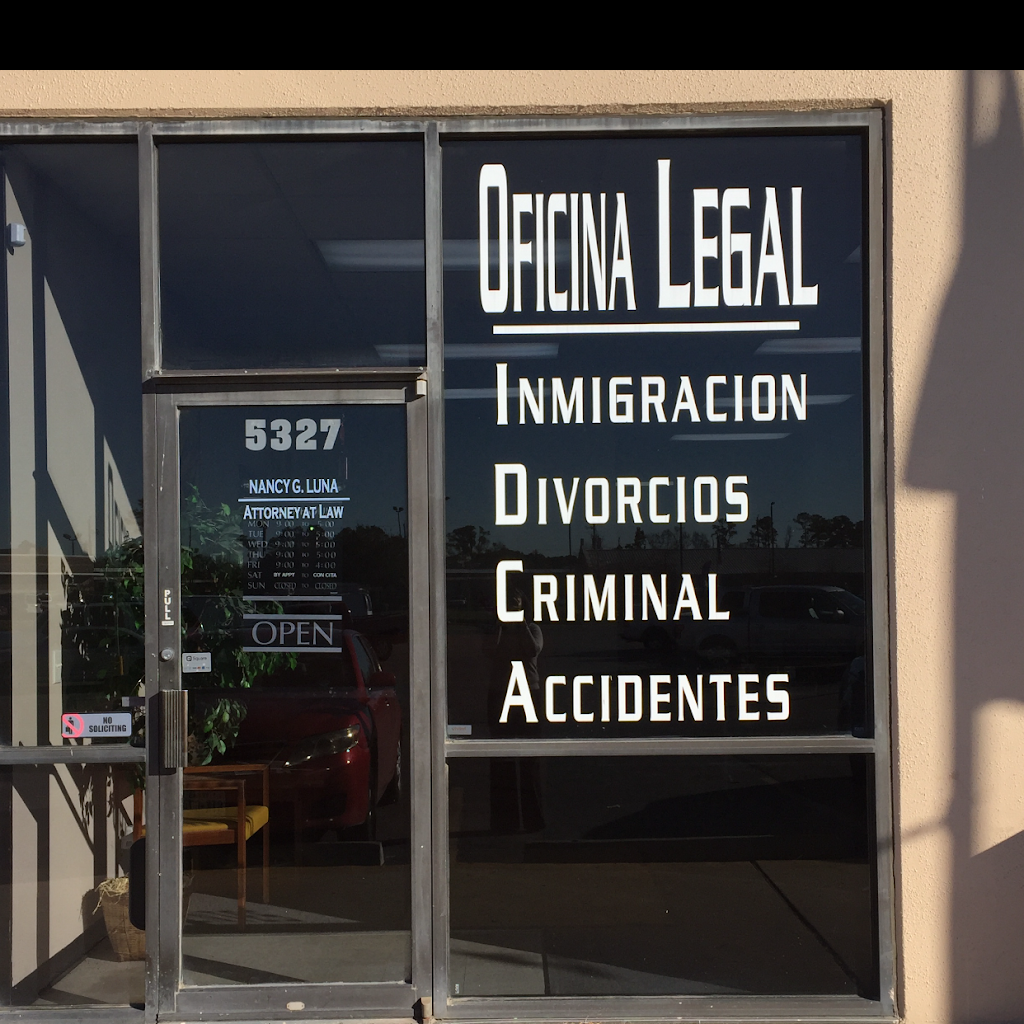 Law Office of Nancy G. Luna | 5327 Aldine Mail Rte Rd, Houston, TX 77039, USA | Phone: (281) 506-7776