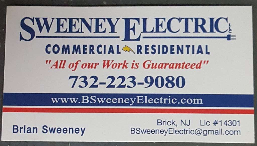 SWEENEY ELECTRIC LLC | 7 Metedeconk Rd, Brick, NJ 08723, USA | Phone: (732) 223-9080