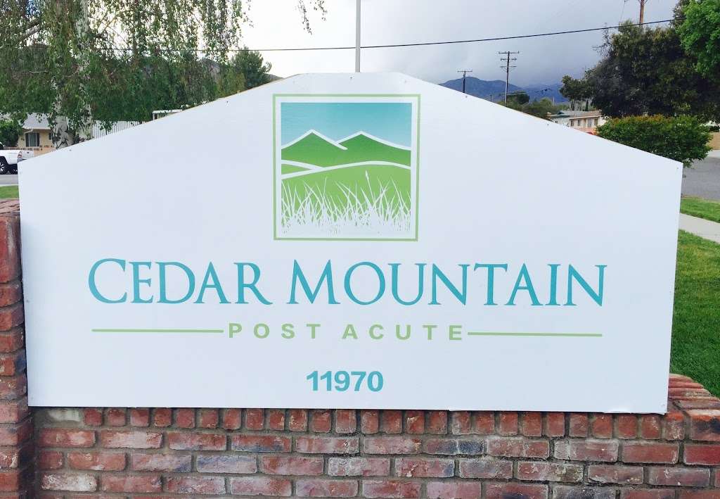 Cedar Mountain Post Acute | 11970 4th St, Yucaipa, CA 92399, USA | Phone: (909) 790-2273