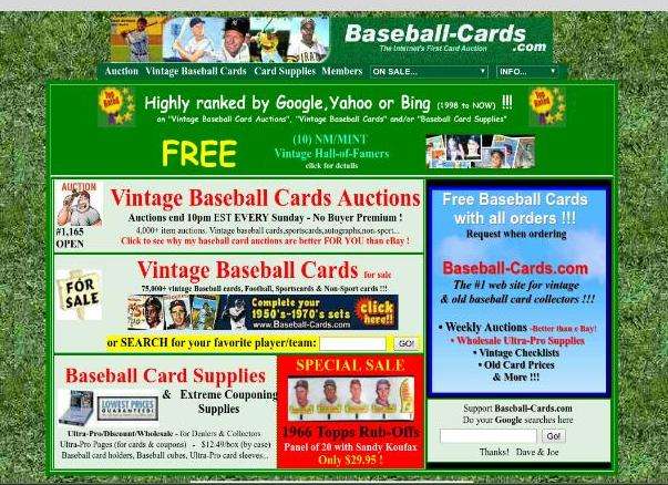 Internets Baseball Cards Store | San Diego, CA 92124, USA | Phone: (858) 576-8223