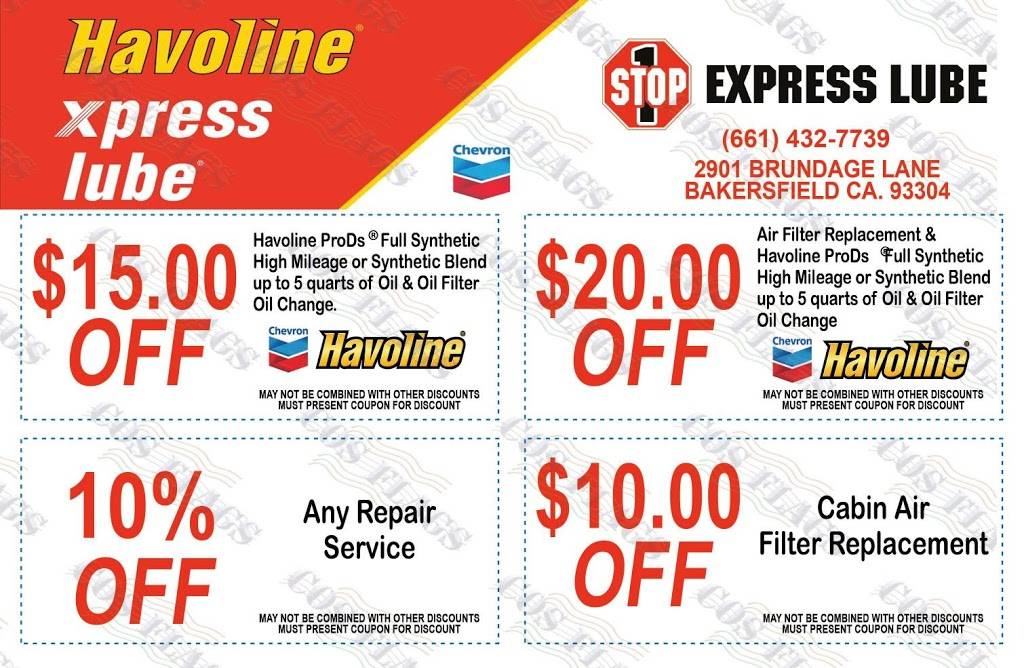 Havlione Xpress lube & Auto Repair | 2901 Brundage Ln, Bakersfield, CA 93304 | Phone: (661) 432-7739