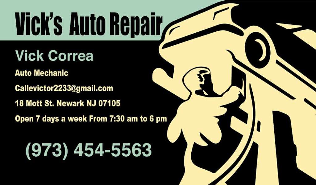 vicks auto repair | 18 Mott St, Newark, NJ 07105 | Phone: (973) 454-5563