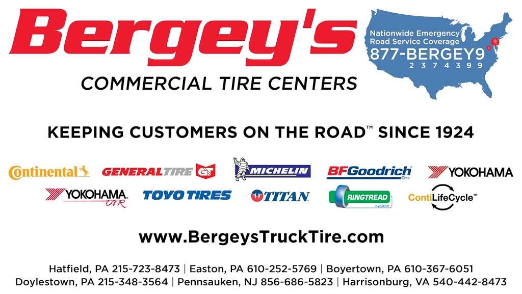 Bergeys Commercial Tire Centers | 7460 N Crescent Blvd, Pennsauken Township, NJ 08110, USA | Phone: (856) 662-7602