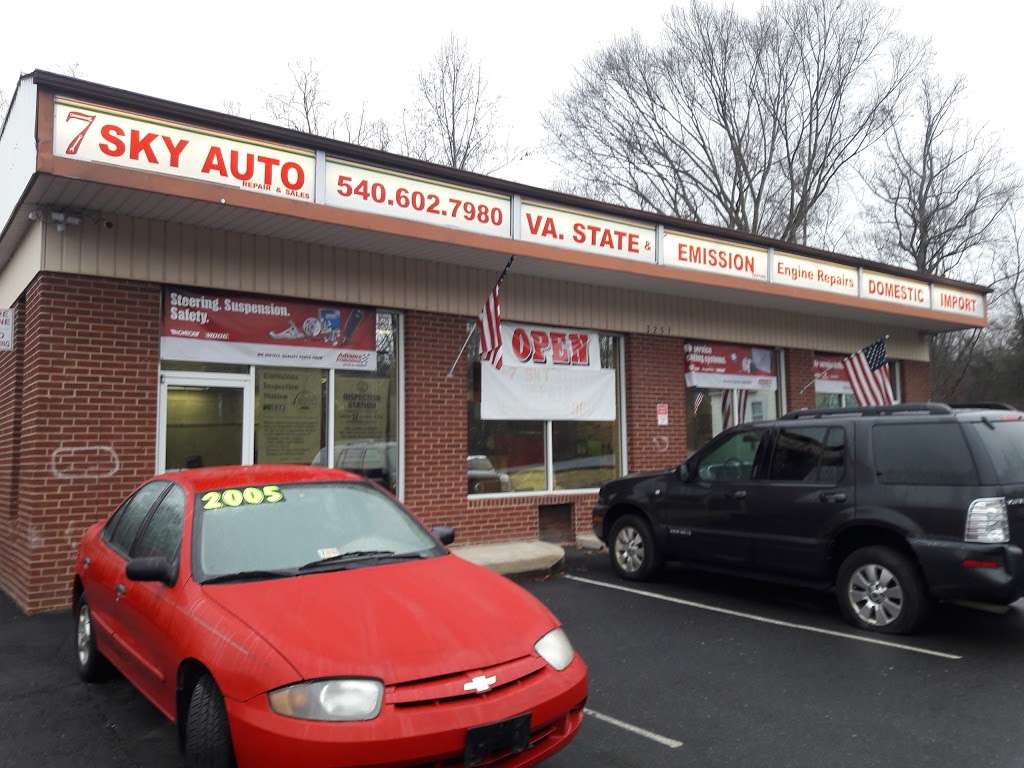 7 Sky Auto Repair/Sales | 3257 Jefferson Davis Hwy, Stafford, VA 22554, USA | Phone: (540) 602-7980