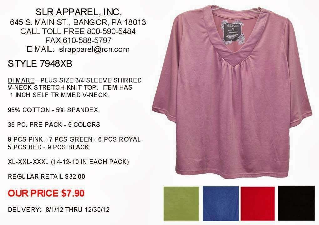 SLR Apparel Inc | 645 S Main St, Bangor, PA 18013, USA | Phone: (610) 588-3311