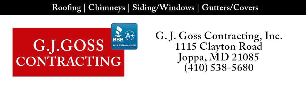 G J Goss Contracting Inc | 1115 Clayton Rd, Joppa, MD 21085, USA | Phone: (410) 538-5680