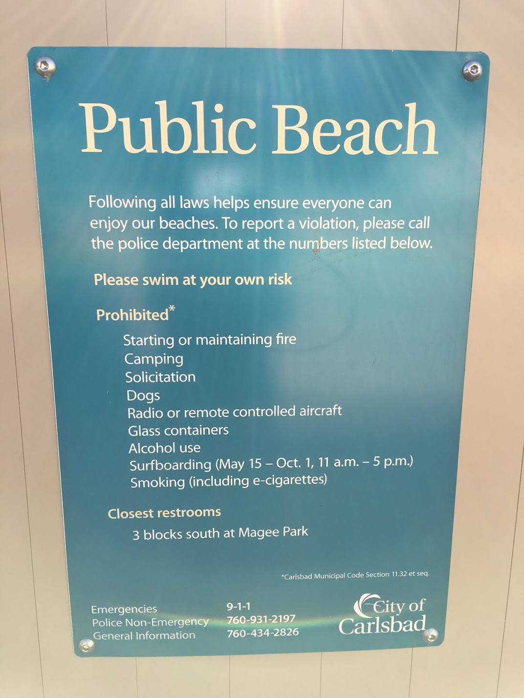 RDC Public Beach Access | 2448 Ocean St, Carlsbad, CA 92008, USA