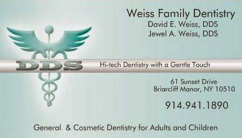David E. Weiss, DDS | 61 Sunset Dr, Briarcliff Manor, NY 10510, USA | Phone: (914) 941-1890