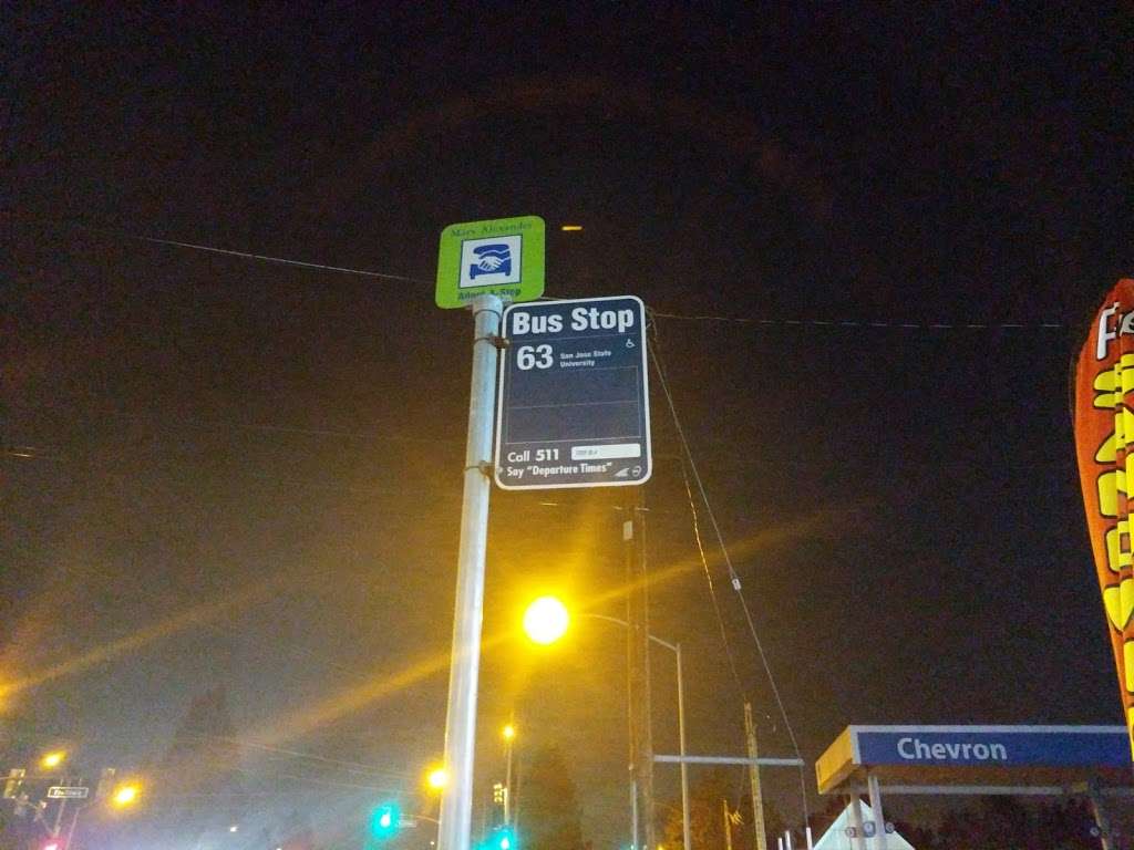 Bus Stop, Line 63 | 910 Meridian Ave, San Jose, CA 95126, USA