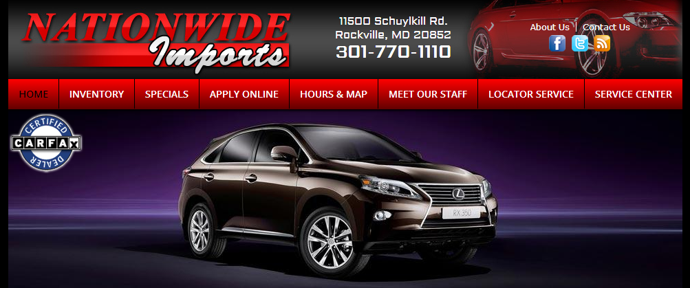 Nationwide Imports | 11500 Schuylkill Rd, Rockville, MD 20852, USA | Phone: (301) 770-1110