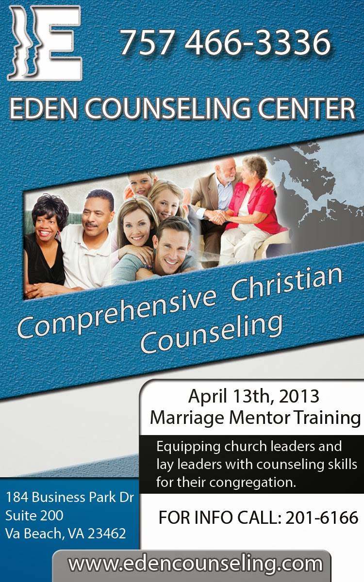 Eden Counseling and Consulting | 6330 Newtown Rd, Norfolk, VA 23502, USA | Phone: (757) 466-3336