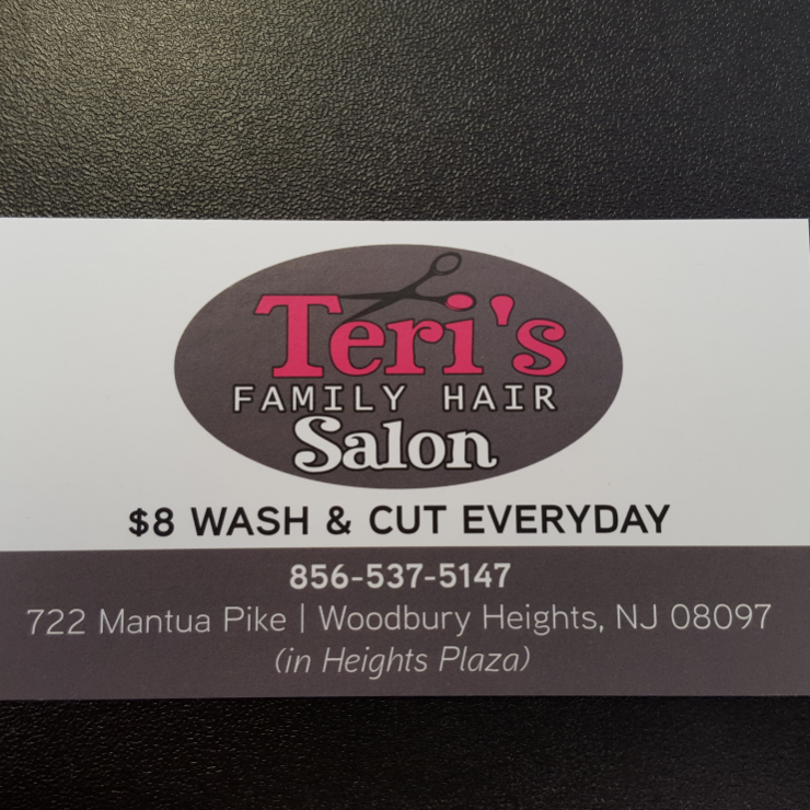 Teris Family Hair Salon | 722 Mantua Pike, Woodbury Heights, NJ 08097, USA | Phone: (856) 537-5147