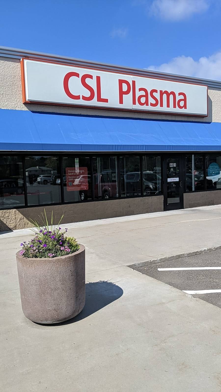 CSL Plasma | 4401 Winnetka Ave N, New Hope, MN 55428, USA | Phone: (763) 259-1862