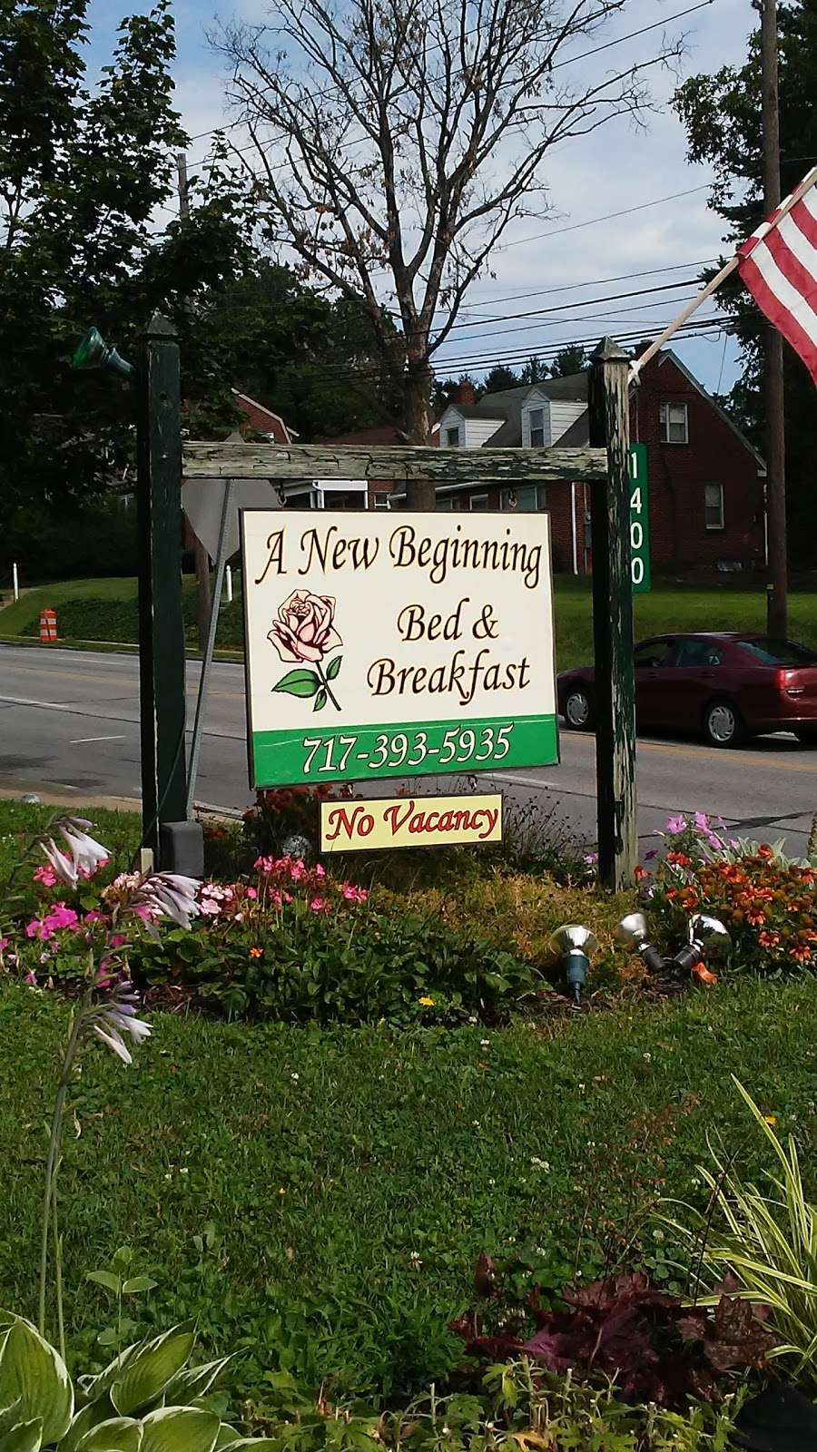 A New Beginning Bed & Breakfast | 1400 E King St, Lancaster, PA 17602, USA | Phone: (717) 393-5935