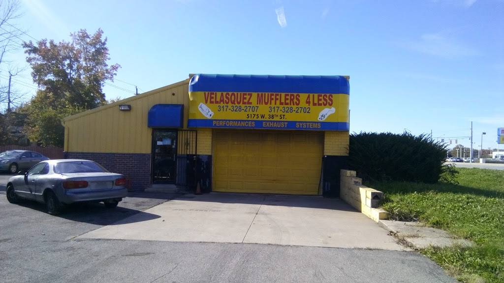 Velasquez Mufflers and Brakes | 5175 W 38th St, Indianapolis, IN 46254, USA | Phone: (317) 328-2707 Velasquez Mufflers and Brakes | 5175 W 38th St, Indianapolis, IN 46254, USA | Phone: (317) 328-2707