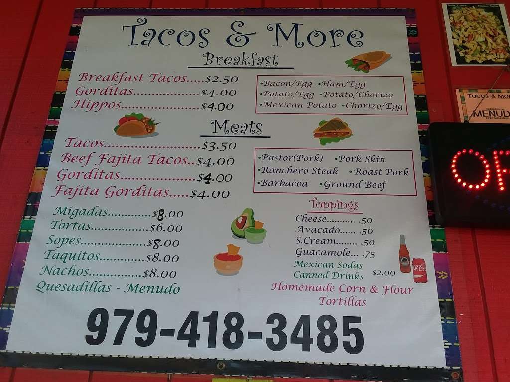 Tacos & More | 806 E Brazos Ave, West Columbia, TX 77486 | Phone: (979) 418-3485