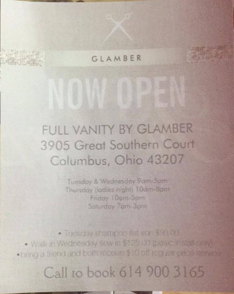 Full Vanity by Glamber | 3905 Great Southern Ct, Columbus, OH 43207, USA | Phone: (614) 900-3165