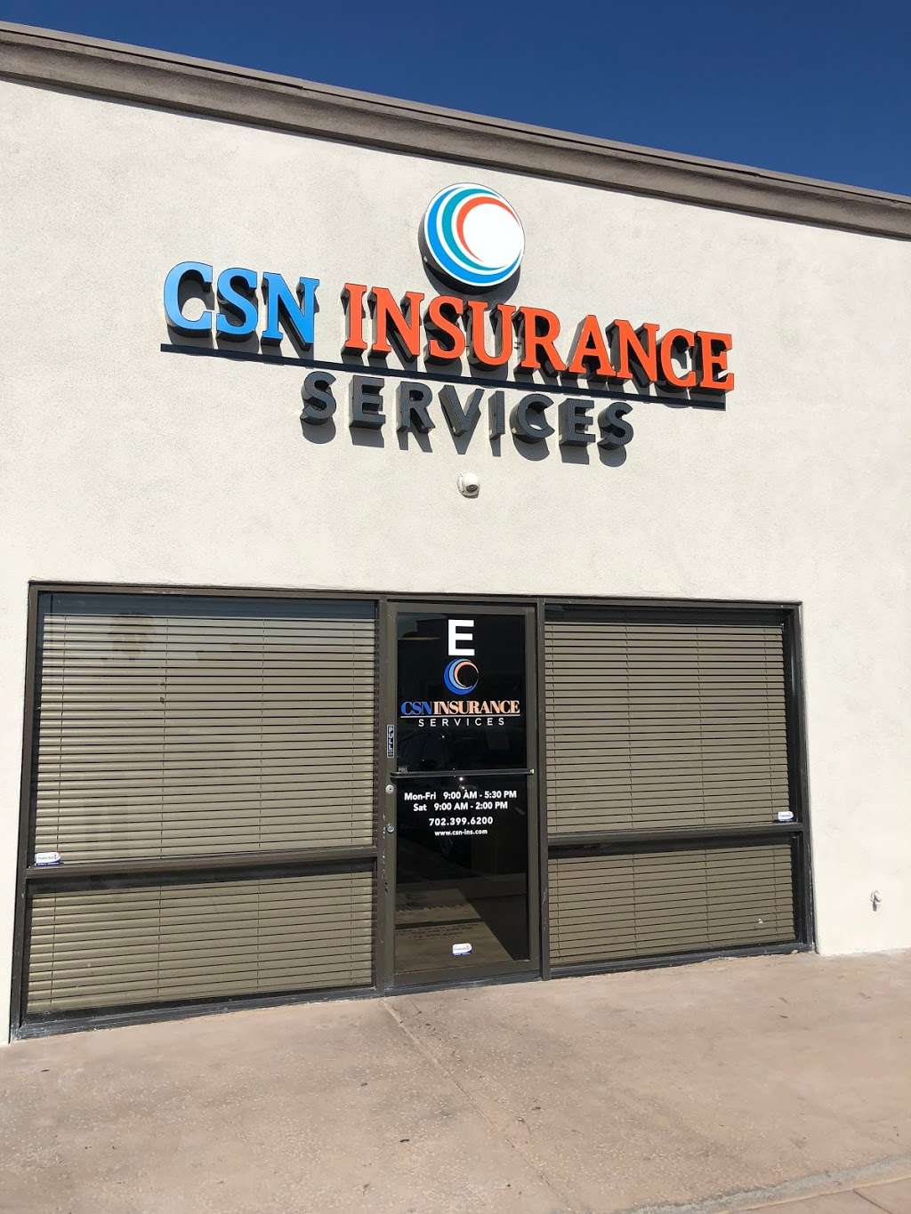 CSN Insurance Services | 1820 E Lake Mead Blvd suite e, North Las Vegas, NV 89030 | Phone: (702) 399-6200