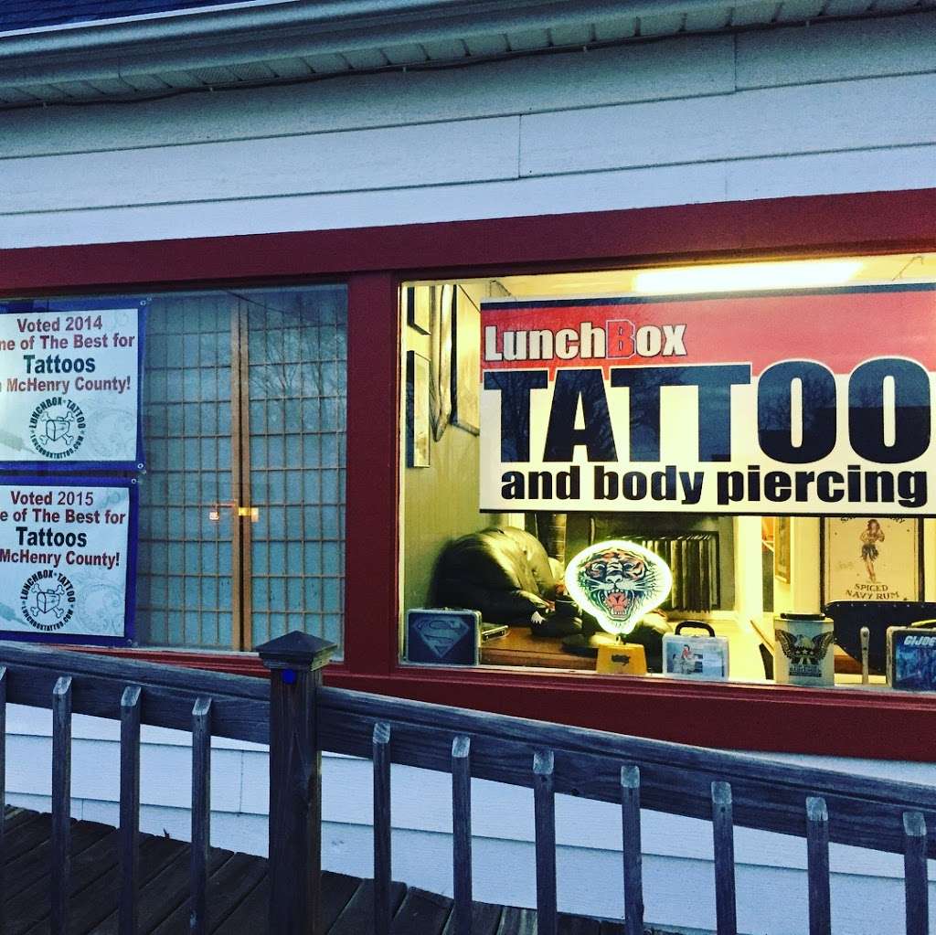 Lunchbox Tattoo & Body Piercing | 3604 N Chapel Hill Rd, Johnsburg, IL 60050, USA | Phone: (815) 363-8288