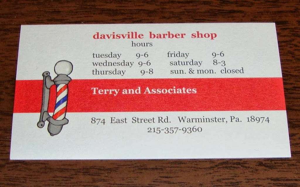 Davisville Barber Shop | 874 E Street Rd, Warminster, PA 18974, USA | Phone: (215) 357-9360