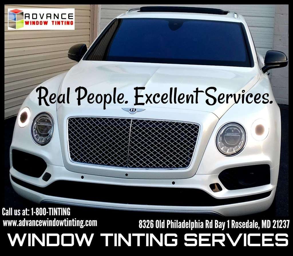 Advance Window Tinting | 2829 Eastern Blvd Unit H, Middle River, MD 21220, USA | Phone: (410) 846-8464
