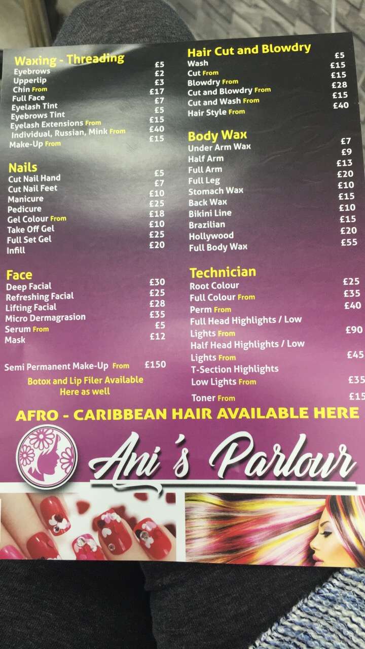 Ani’s Parlour | 75 Fore St, London N18 2TW, UK | Phone: 020 3620 5760