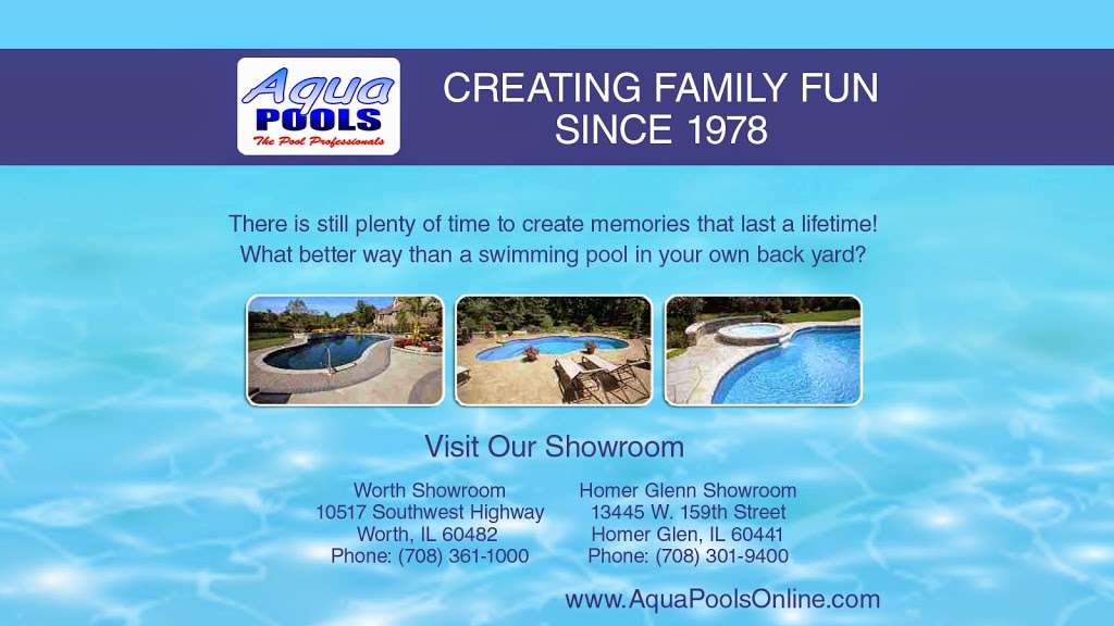 Aqua Pools | 10517 SW Hwy, Worth, IL 60482, USA | Phone: (708) 361-1000