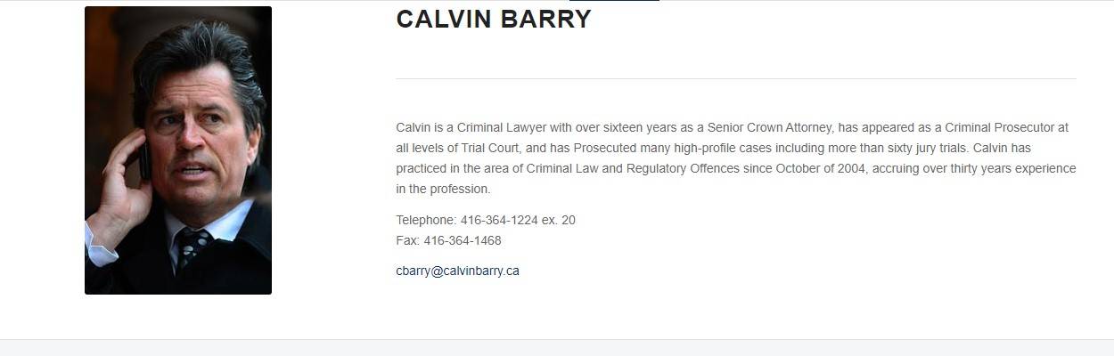 Calvin Barry Professional Corporation | 113 Front St E, Toronto, ON M5A 4S5, Canada | Phone: (416) 364-1224