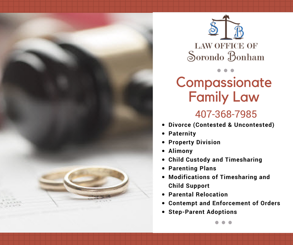 Law Office of Sorondo Bonham | 10421 Moss Park Rd, Orlando, FL 32832, USA | Phone: (407) 368-7985