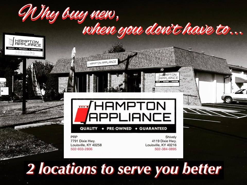 Hampton Appliance | 4119 Dixie Hwy, Louisville, KY 40216 | Phone: (502) 384-0895